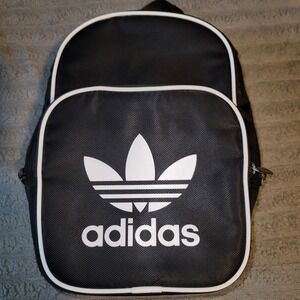Adidas Originals Santiago Black White Mini Bag  Makeup School Lunch Bag #I 0-1